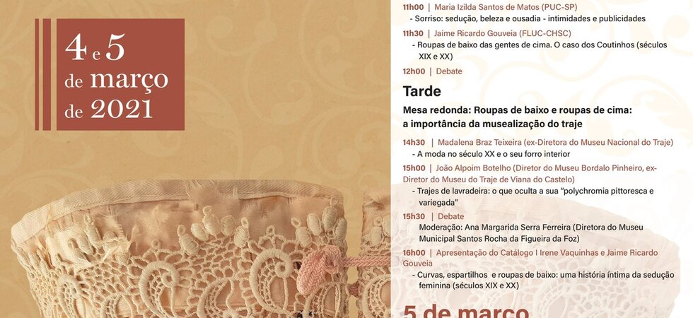 Cartaz - Colóquio Internacional - Curvas, espartilhos e roupas de baixo