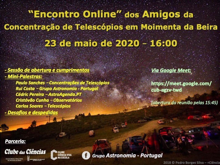 Encontro Online dos Amigos da CTMB - 23 de maio-2020